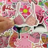 Waterproof Refrigerator Skateboard Decoration Mixed Decals Stickers For Laptop Macbook Waterbottle Motocycle Pink Cute Cartoon Stickers