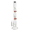 High Big Build Glass Bongs 3 Chambers Hookahs Beecomb Disc rechte perc olie Dab Rigs Ice knelpijpwaterpijpen 18 mm gewricht met kom en asvanger