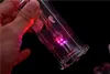 야간 LED 다채로운 빛 봉 유리 Dab 오일 조작 물 파이프 5 "인치 휴대용 오일 물 담뱃대 인라인 스테레오 오일 버너 파이프