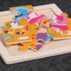 Mini tamanho 1111cm crianças brinquedo quebra-cabeça de madeira 3d quebra-cabeça para crianças bebê dos desenhos animados animaltráfego quebra-cabeças brinquedo educacional3371834