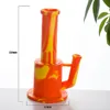 Silikon downstem cam kase yağ kulesi DAB kule ile 9.8" silikon su borusu bong DHL silikon