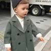 Nieuwe fashiontoddler baby jas kinderen herfst winter warme jongens kinderen lederen bovenkleding fleece toddler jongen jas voor baby's