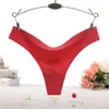 Women Clothes Thong Ice Silk Summer Sexy Seamless Panty Low Rise G-string Ultra Thin Lady Underwear Lingeries Panties Dropship