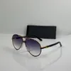 Vintage 909 BlackGold Pilot-Sonnenbrille für Herren, graue Verlaufsgläser, modische Sonnenbrille, Sonnenbrille, neu mit Box 6331103