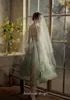 Studio theme green Forest Department small fresh Beach Tour Po Light wedding dress personal portrait art po clothing art tes2831