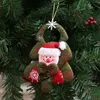 Noel Süslemeleri Noel Ağacı Asmak Karikatür Santa Snowman Bear Bebek Oyuncakları Ev Dekor