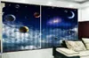 3D-gordijn Mooie ruimte fantasie planeet kaart decoratie indoor geavanceerde praktische black-out gordijnen