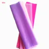 48cm x 10m Tulle Rouleau Sheer Crystal Organza Tissu Anniversaire Événement Fête Fournitures pour Mariage Arc Décoration 6Z SH015-1