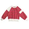 fashion girls round collar stripe sweatshirt korean style girls tops spring autumn teenage outfit 8 10 12 years