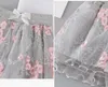 2020 spring summer new girls' pure cotton mesh embroidered skirts 3-8 years children's clothing GD152