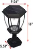 Europese pastorale stijl aluminiumlegering led solar wandlamp wandlamp post lamp landschap tuinverlichting