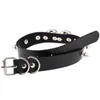 Klistermärke Lock Love Halsband Choker Collar Leather Heart Halsband med viktiga modeuttalande smycken Will och Sandy