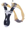 강력한 슬링 샷 고무 밴드 합금 손목 slingshot 야외 위장 낚시 장난감을위한 사냥 도구