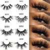 3D Mink ögonfransar 100 % äkta mink fransar 22-25 mm långa dramatiska tjocka lösfransar Handgjorda korsade ögonfransförlängningar Beauty Makeup 3-serien