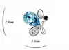 New Butterfly Jewelry Sets Necklace + Earring+Bracelet Crystal Set Fashion Jewelry bracelet woman iced out pendant luxury designer earrings