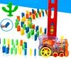 Treno elettrico Q6, posizionamento automatico delle carte Domino creativo, con luci sonore, giocattolo educativo scientifico, interattivo genitore-figlio, regalo di compleanno per bambini di Natale, USEU