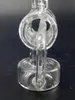 9 インチガラス水パイプ水ギセルユニークなデザインインライン Perc パーコレーターオイルバーナー軽くたたくリグ 14 ミリメートルジョイント