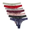 7 pçs mulheres sexy renda g string oco para fora calcinha transparente sem costura roupa interior macia respirável conforto tanga senhoras lingerie2133