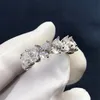 2020 Neuankömmling Damenmodeschmuck 925 Sterling Silber Wassertropfen Birnenschliff Weißer Topas CZ Diamant Frauen Hochzeit Braut 245Q