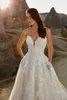 Eddy K 2021 robes de mariée sexy chérie dos ouvert A-ligne robes de mariée sur mesure dentelle appliques balayage train robe de mariée2263