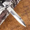 Высококачественные итальянские 9-дюймовые мафиозные автоматические ножного ножа одно действие 440C Blade Snake Wood ручка на открытом воздухе коллекция кемпинга тактика
