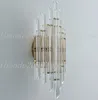 Modern LED Vägglampa Sconce Gold Foyer Living Bedroom Bedside Wall Lamp Light Sconce med Crystal E14 Lampor Myy