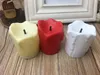 12pcs / set vela Halloween LED velas sem chama Temporizador TEALIGHTS bateria operado luzes elétricas cintilação Tealight para o aniversário de casamento