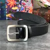 Stainless Steel Belt Buckle Mens Belts Luxury Super Thick Genuine Leather Belt Ceinture Belts Men Leather Waist Belt SBT0002 T200615