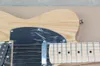 لون الخشب الطبيعي الرماد الغيتار الكهربائي مع القيقب الفريتس، ​​pickguard الأسود، يمكن تخصيصها حسب الطلب