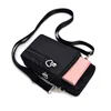 Wodoodporna RFID Damska Crossbody Telefon komórkowy Pieczmień Portfel Wallet Casual Sports Wouch Mini Crossbody Torby Czarny