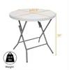 Hot sales!!! Wholesales 32inch Round Folding Table Outdoor Folding Utility Table White