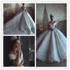 White Ball Gown Lace Vintage Luxury Princess Satin Country Wedding Dress African Bridal Gowns Plus Size Abiti da Sposa i Spiaggia 2019