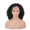 Afro Kinky Curl Lace Pruik 13 * 4 13 * 6 Lacefontly Natural Black 130% 150% Dichtheid Menselijk Haar Pruiken voor Vrouwen