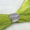 Luxe Shine Cocktail Trouwringen voor Dames Sieraden Real Solid 925 Sterling Silver Leaf Pave 110 stks CZ Stenen Ring Vinger
