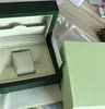 Quality 11 Luxury Dark Green Watch Box Gift Case Watches Booklet Card Papers In English Boxes283W