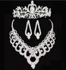 Корона Bridal тиары кроны высокого качества Сияющий бисером кристаллы Wedding Корона Люкс ожерелье аксессуары для волос партии Tiara HT143
