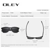 Oley Sunglasses Men Clássico Fashion Square Mulheres óculos de sol UV400 Goggle Suporte Y3084 personalização
