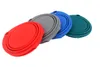 Kolice Silicone Draagbare 350ml, 2 hondenkommen inklapbaar met plastic velg, opvouwbare reizen pet feeder