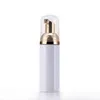 50ml Travel Foamer Bottles Empty Plastic Foam Bottles with Gold Pump Hand Wash Soap Mousse Cream Dispenser Bubbling Bottle BPA Free