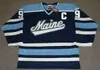 Maglie da hockey personalizzate NCAA Maine Black Bears Uomo 33 JIMMY Howard 9 PAUL KARIYA 3 ROB MICHEL CHASE PEARSON MITCHELL FOSSIER MUEHLBAUER