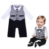 Baby romper baby vest nep twee snel verkopende baby kruipen kleding voor heren voor jongens gratis verzending