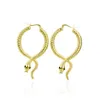 Women Snake Shape Hoop Earring Animal Ankae Earring Gift for Love Girlfriend Fashion jewelry Accessories for Gift