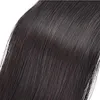 Wrap Around Ponytail Straight 100 Extension de cheveux humains Clip en 10-22 pouces Cordon brésilien queue de cheval Postiche chocolat brun foncé #2