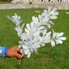 Fausse feuille de jujube (5 tiges/bouquet) 32.28 "Longueur Simulation Cacahuète Feuilles Verdure pour Mariage Maison Plantes Artificielles Décoratives
