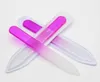 3.5" /9CM Glass Nail Files with plastic sleeve Durable Crystal File Nail Buffer Nail Care Colorful