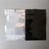 4x6 inches Smell proof foil bag back black Silvery Metallic Aluminum plastic pouch zipper Grip Seal