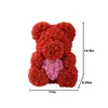 VENDA HOT LENDA 40CM Urso de rosas Party Flowers Artificial Flowers Decoração Festival de casamento Caixa de presente Wrinal