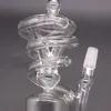 8,7-Zoll-Glas-Recycler-Bong für Wasserpfeifen, erstaunliche Vortex-konzentrierte Bohrinseln, Dabber mit Reifen-Perc-14,5-mm-Gelenk