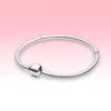 Women Mens Bracelets 925 Sterling Silver DIY Charms Jewelry for Pandora Moments Snake Chain Bracelet with Original box High quality