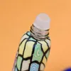 Botella de perfume de vidrio vacía de 10 ml con bola de rodillo Mini viaje portátil Colorido Contenedor de aceite esencial Herramientas RRA1416
